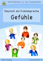 Aperçu - Feuilles d'exercices - Apprendre l' allemand: sentiments (Deutsch lernen: Gefühle) - Page de couverture