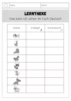 Vorschau - Arbeitsblätter - Das kann ich schon im Fach Deutsch: Lerntheke 1. Klasse - Seite 3