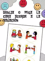 Vista previa - Hojas de trabajo - Inferencias emocionales/ Expresión con la situación social - página 1