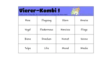 Vorschau - Spiele - Wörtersuche Wortschatzarbeit - Seite 1