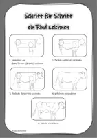 Vorschau - Arbeitsblätter - MATERIALPAKET: Schritt für Schritt Haustiere zeichnen - Seite 1