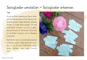 Vorschau - Fördermaterial/Inklusion - Satzglieder umstellen - Satzglieder erkennen - Seite 3