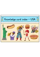 Vorschau - Stationenlernen - Knowledge card index - USA (English) - Seite 1