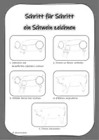 Vorschau - Arbeitsblätter - MATERIALPAKET: Schritt für Schritt Haustiere zeichnen - Seite 3