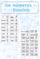 Vorschau - Spiele - Domino - los números/ die Zahlen 1-20 und 1-100 - Deckblatt