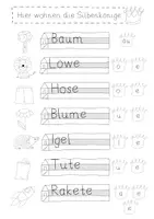 Vorschau - Arbeitsblätter - Deutsch - Silbenkönige - Arbeitsblatt - Seite 2