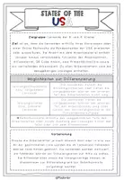 Vorschau - Arbeitsblätter - The States of the USA (capitals, abbreviations, info text) - worksheets - Seite 1
