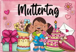 Vorschau - Poster - Muttertag Plakat Grundschule – Klassenzimmerdekoration - Seite 1