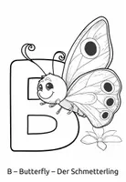 Vorschau - Mal- und Bastelvorlagen - Lustige Buchstaben Englisch Ausmalbilder - Seite 3