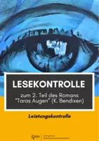 Vorschau - Test - LK mit Erwartungshorizont zu Teil 2 "Taras Augen" (K. Bendixen) - Deckblatt