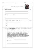 Vorschau - Arbeitsblätter - Arten der Freundschaft Leistungsnachweis - Seite 1