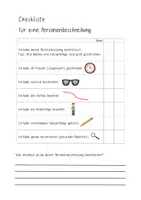 Vorschau - Arbeitsblätter - Checkliste für eine Personenbeschreibung - Seite 2