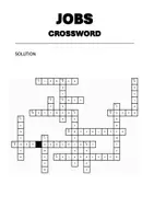 Vorschau - Arbeitsblätter - Jobs - Crossword - Seite 1