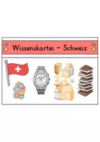 Vorschau - Stationenlernen - Wissenskartei - Schweiz - Seite 1