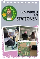 Vorschau - Arbeitsblätter - Gesundheit an Stationen Stationsarbeit - Deckblatt