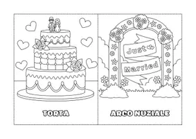anteprima - Altro tipo di materiale - Libretto matrimonio da colorare - Pagina 2