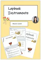 Vorschau - Unterrichtsreihen - Wissenskartei und Lapbook Instrumente - Deckblatt