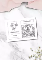 anteprima - Altro tipo di materiale - Libretto matrimonio da colorare - Pagina di copertina