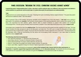 Vorschau - Aufgabenkarten - Combating Violence Against Women (Panel Discussion / Role Play / Talkshow / Q1 Q2) - Seite 2