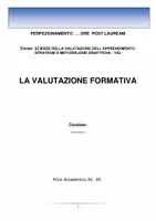 anteprima - Programmi scolastici / Materiali per docenti - TESINA - La valutazione formativa - FILE MODIFICABILE - Pagina di copertina