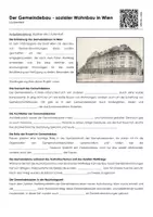 Vorschau - Arbeitsblätter - Der Gemeindebau - sozialer Wohnbau in Wien - Lückentext und Übungen - Seite 3