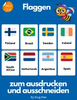 Vorschau - Präsentationen/Tafelbilder - Klug Klex Länderflaggen - zum Ausdrucken und Ausschneiden - Deckblatt