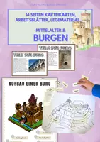 Vorschau - Unterrichtsreihen - Die Burg im MITTELALTER ab 4. Klasse (14 Seiten) - Deckblatt