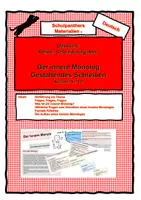 Vorschau - Präsentationen/Tafelbilder - Der innere Monolog - gestaltendes Schreiben - Deckblatt