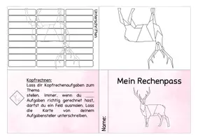 Vorschau - Anderer Materialtyp - 7x Lesepass und Rechenpass zum Ausmalen - Seite 2
