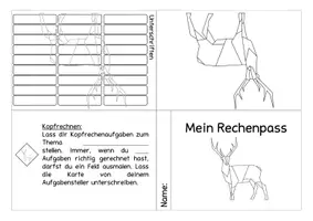 Vorschau - Anderer Materialtyp - 7x Lesepass und Rechenpass zum Ausmalen - Seite 3
