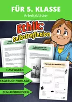 Vorschau - Arbeitsblätter - Ethik 5. Klasse – Moralisch handeln & sich selbst reflektieren - Deckblatt