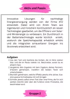 Vorschau - Arbeitsblätter - Aktiv und Passiv - Aufgaben und Lösungen - Produktionsorientierte Aufgabenstellung - Seite 2