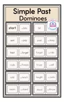 Vorschau - Spiele - Simple Past (Irregular Verbs) - Dominoes Games - Deckblatt