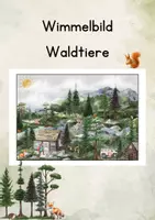 Vorschau - Poster - Wimmelbild Waldtiere - Deckblatt