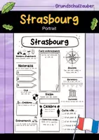 Vorschau - Stationenlernen - Strasbourg Fiche signalétique - Ville de France (français) - Deckblatt