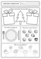 Vorschau - Arbeitsblätter - Ferienrückblick Weihnachtsferien / Rückblick nach den Ferien - Seite 1