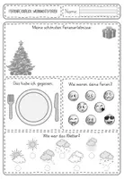 Vorschau - Arbeitsblätter - Ferienrückblick Weihnachtsferien / Rückblick nach den Ferien - Seite 2