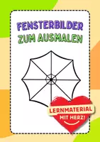 Vorschau - Arbeitsblätter - Fensterbild Regenschirm, zum Ausmalen, Ausmalbild, Ausmalbilder, Kunst - Deckblatt