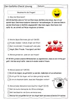 Vorschau - Arbeitsblätter - Quiz zum Gefühls-Check (mit Lösung) - Seite 2