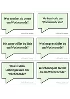 Vorschau - Arbeitsblätter - Gesprächsanstöße Wochenende: Mit Kommunikationskarten ins Gespräch kommen, Eisbrecher, Sprechförderung, 60 Karten als Druck- oder Kopiervorlage - Seite 2