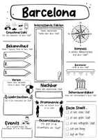 Vorschau - Arbeitsblätter - Barcelona - Stadt in Spanien (Deutsch) - Seite 1