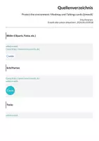Vorschau - Arbeitsblätter - Protect the environment: Mindmap und Talkings cards (Umwelt) - Seite 1