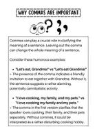 Vorschau - Arbeitsblätter - Using Commas in English (+ Exercises) - Seite 1