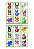 Vorschau - Spiele - Bingo: Farben lernen mit Waldtieren - Seite 2