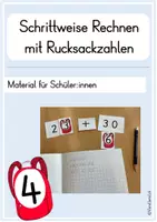 Vorschau - Fördermaterial/Inklusion - Schrittweises Rechnen mit Rucksackzahlen: Schülermaterial - Deckblatt