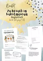 Vorschau - Arbeitsblätter - Zu Besuch im Kunstmuseum - Booklet - Begleitheft Museum - Deckblatt