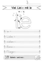Vorschau - Mal- und Bastelvorlagen - Buchstabenkombination ie für Klasse 1/2 mit Bewegungsspiel - Seite 3