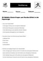 Vorschau - Arbeitsblätter - 40 Multiple-Choice-Fragen zum Placebo-Effekt in der Psychologie - Seite 1