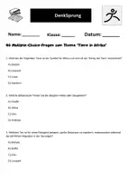 Vorschau - Arbeitsblätter - Tiere in Afrika - 40 Multiple-Choice-Fragen - Seite 1