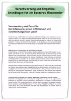 Vorschau - Arbeitsblätter - Ethik 5. Klasse – Verantwortung übernehmen & Empathie zeigen - Seite 1
